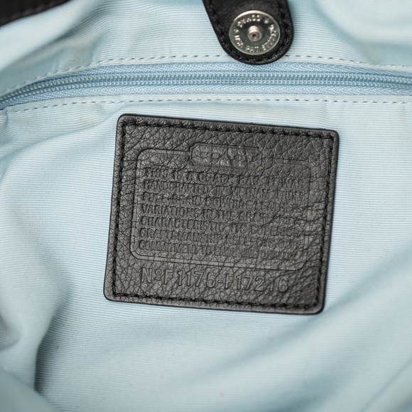 Coach Black Leather Tote Bag - Picture 3 of 15